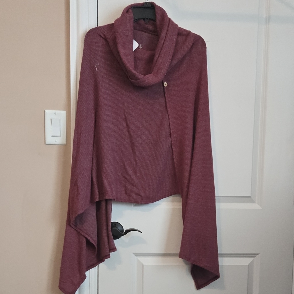 Bluivy Burgundy Cowl Neck Sweater